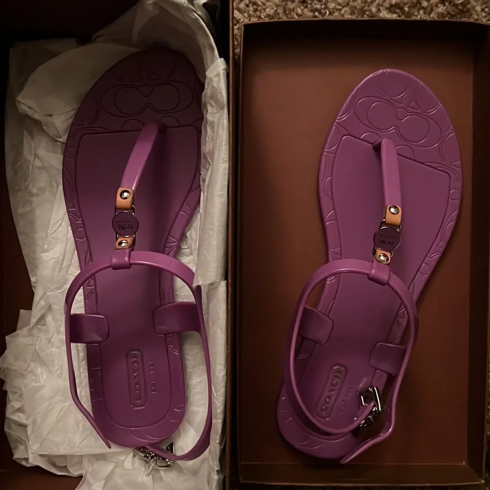 Coach womens picadilly jelly size 7M - Picture 2 of 5